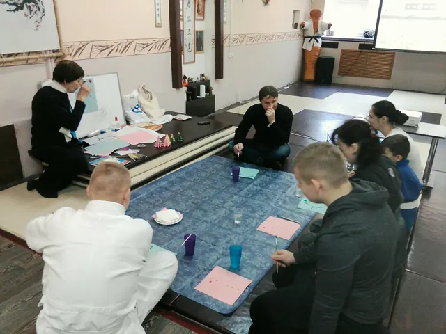 Занятие по японской каллиграфии (сёдо)